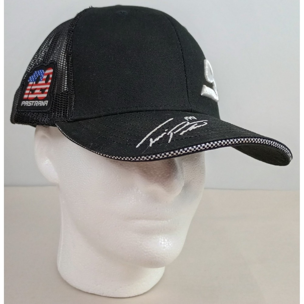 Snap On Tools Black Travis Pastrana SnapBack Hat 199 Cap Racing Trucker Cap